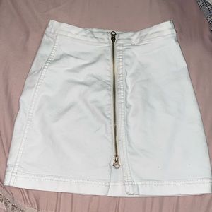 White free people skirt